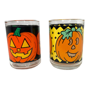 Vintage Halloween Glass Votives