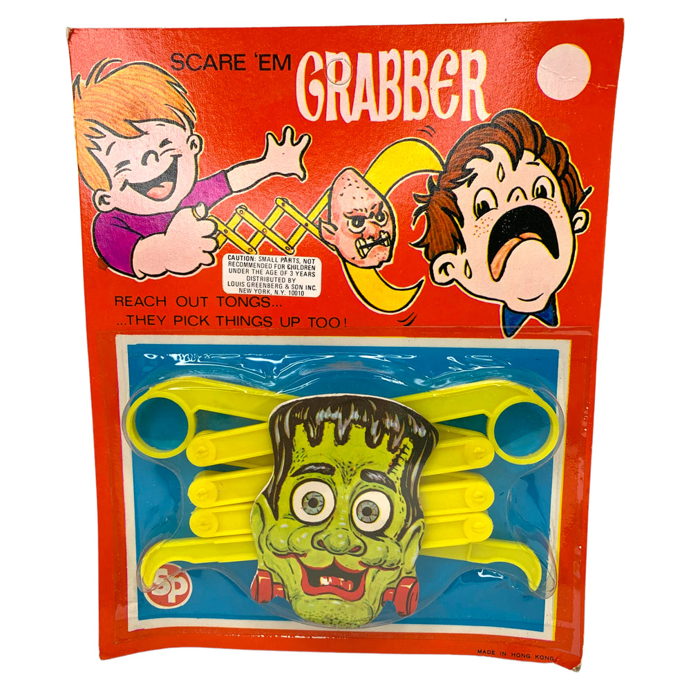 Vintage Halloween Frankenstein Scare 'Em Grabber Toy 1970s