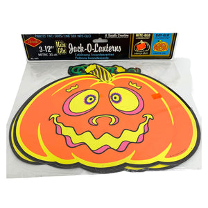 Beistle Vintage Halloween 1993 Nite-Glo Jack O' Lantern Die Cut Set