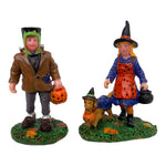 Retired Lemax Spooky Town Trick Or Treating Trio #02840