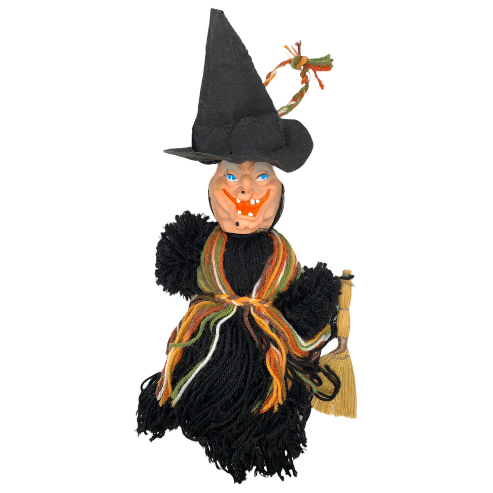 Vintage Halloween Yarn Witch