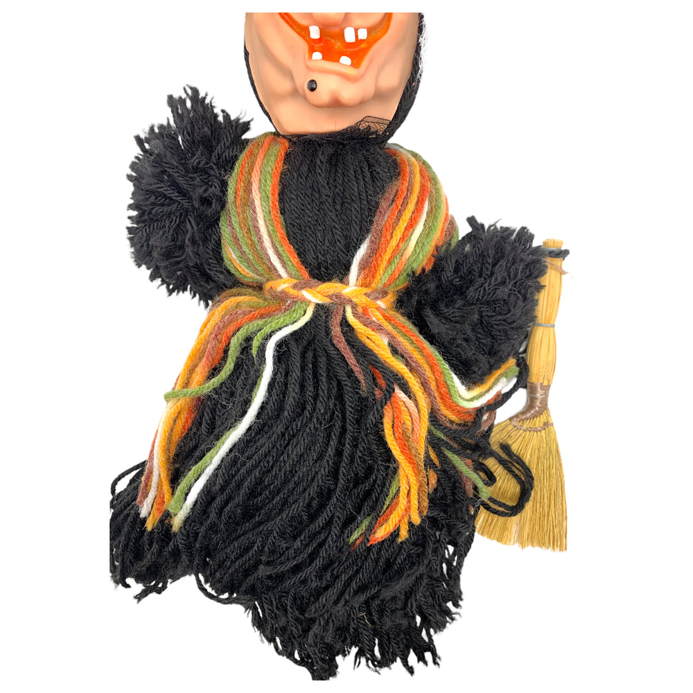 Vintage Halloween Folk Art Yarn Witch | Eerie Emporium
