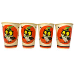 Vintage Halloween Owl Cups.