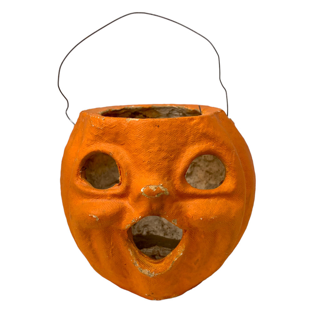 Vintage Paper Mache Jack o Lantern from the 1950s or 1960s.