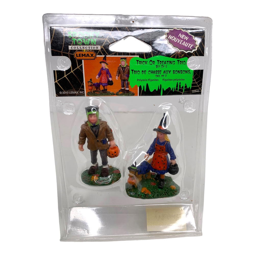 Retired Lemax Spooky Town Trick Or Treating Trio #02840