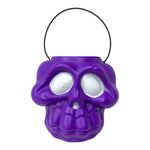 Purple Plastic Skull Trick or treat bucket