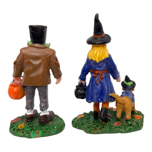 Retired Lemax Spooky Town Trick Or Treating Trio #02840