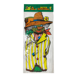 
            
                Load image into Gallery viewer, Vintage Halloween Large 38&amp;quot; Jointed Scarecrow Die Cut in Package from the 1970s/1980s
            
        