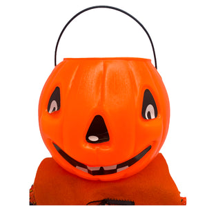 
            
                Load image into Gallery viewer, Vintage Halloween Sitting Pumpkin Bucket Head Man
            
        