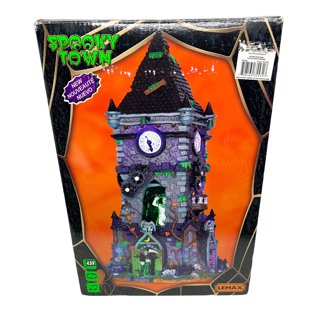 
            
                Load image into Gallery viewer, Lemax Spooky Town Haunted Clock Tower #35531 Product Photo
            
        